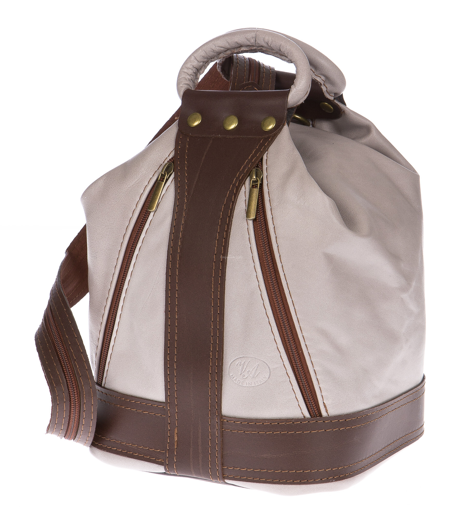 Ladies backpack sauvage real leather mod. GRIGNA LADIES LEATHER BACKPACKS Emporium Italy