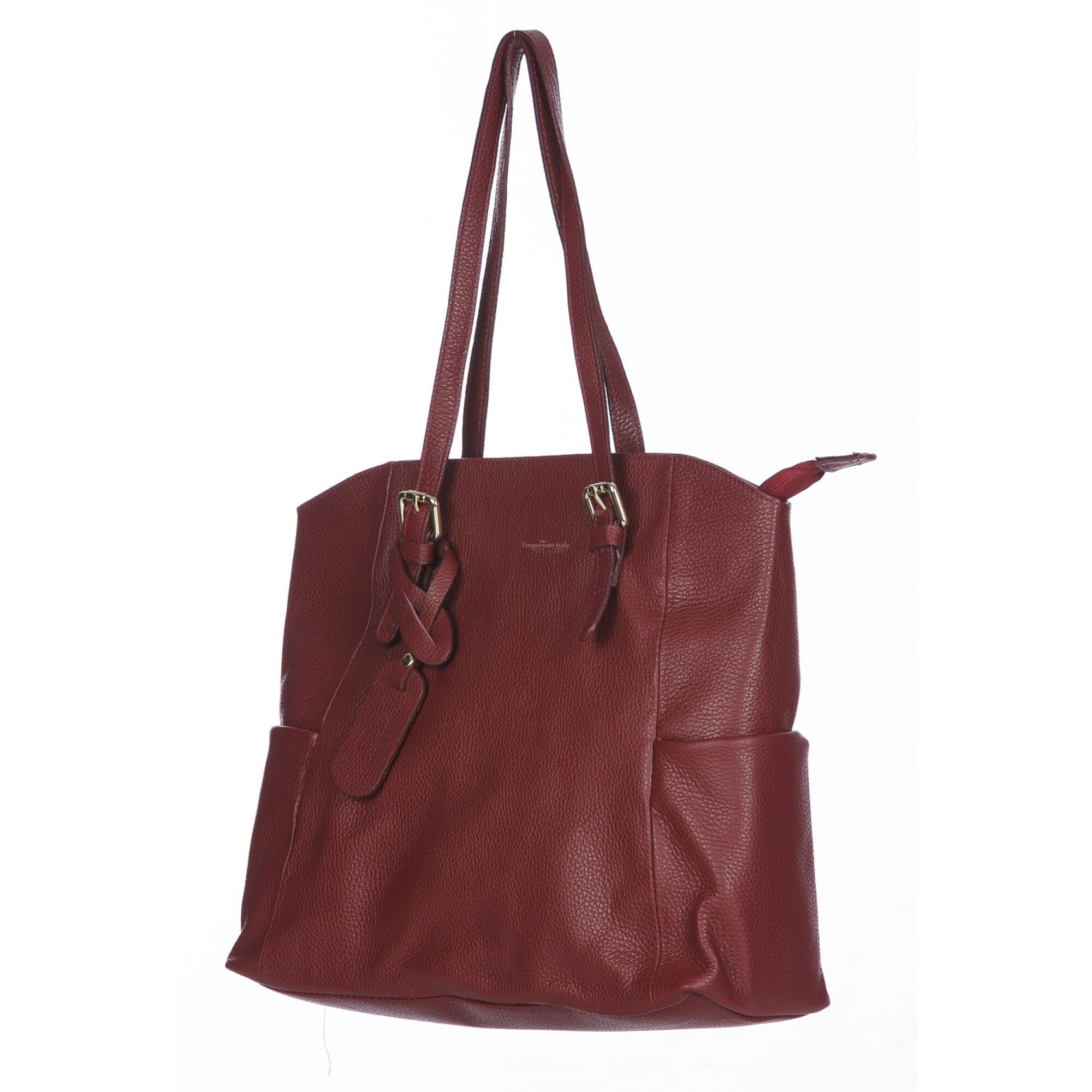 BORSA DALLAS A SPALLA CON FRANGE MARRONE - NALI