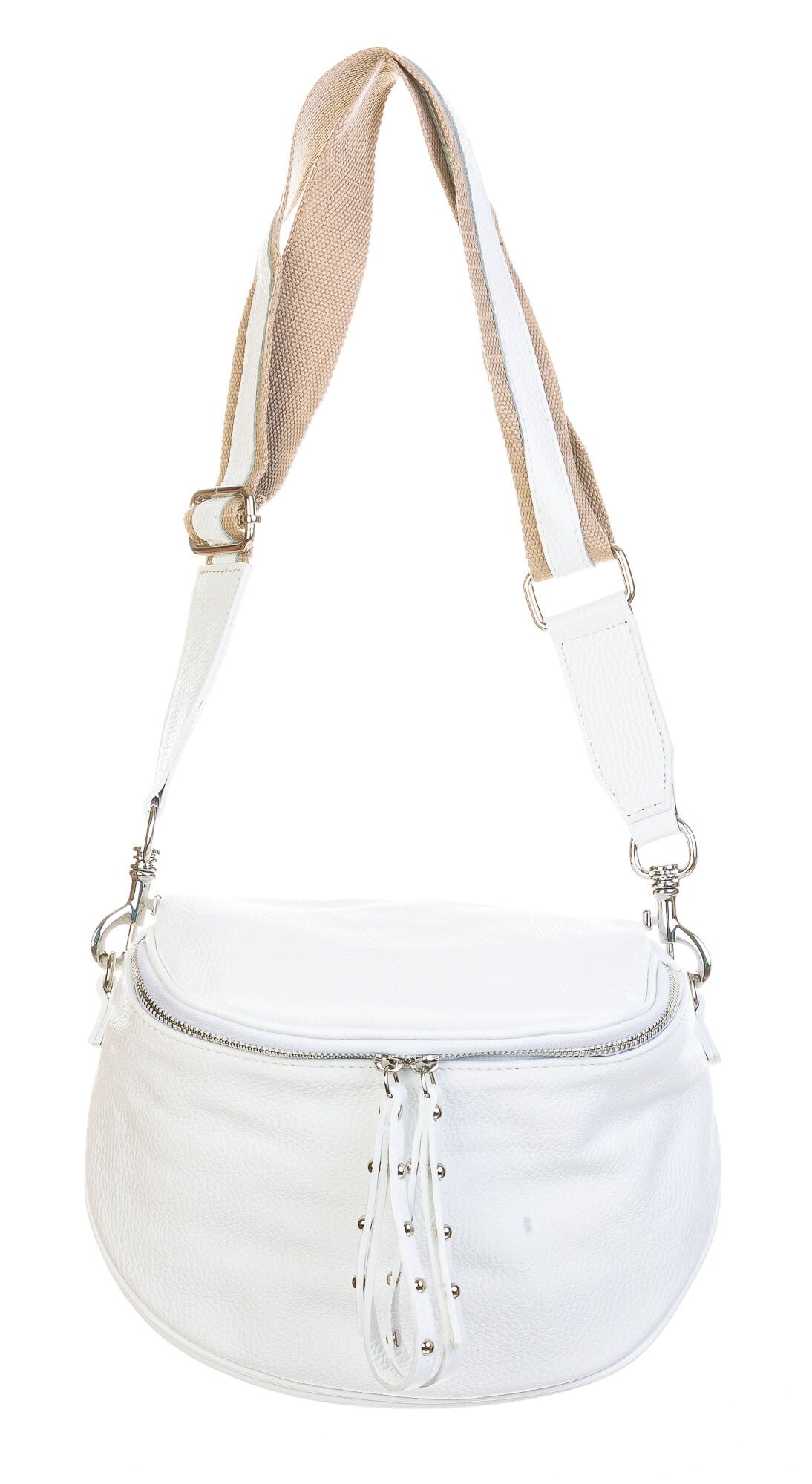 Borsa A Tracolla Da Donna In Colore Bianco - Modello Casual E Leggero Per Il Tempo Libero