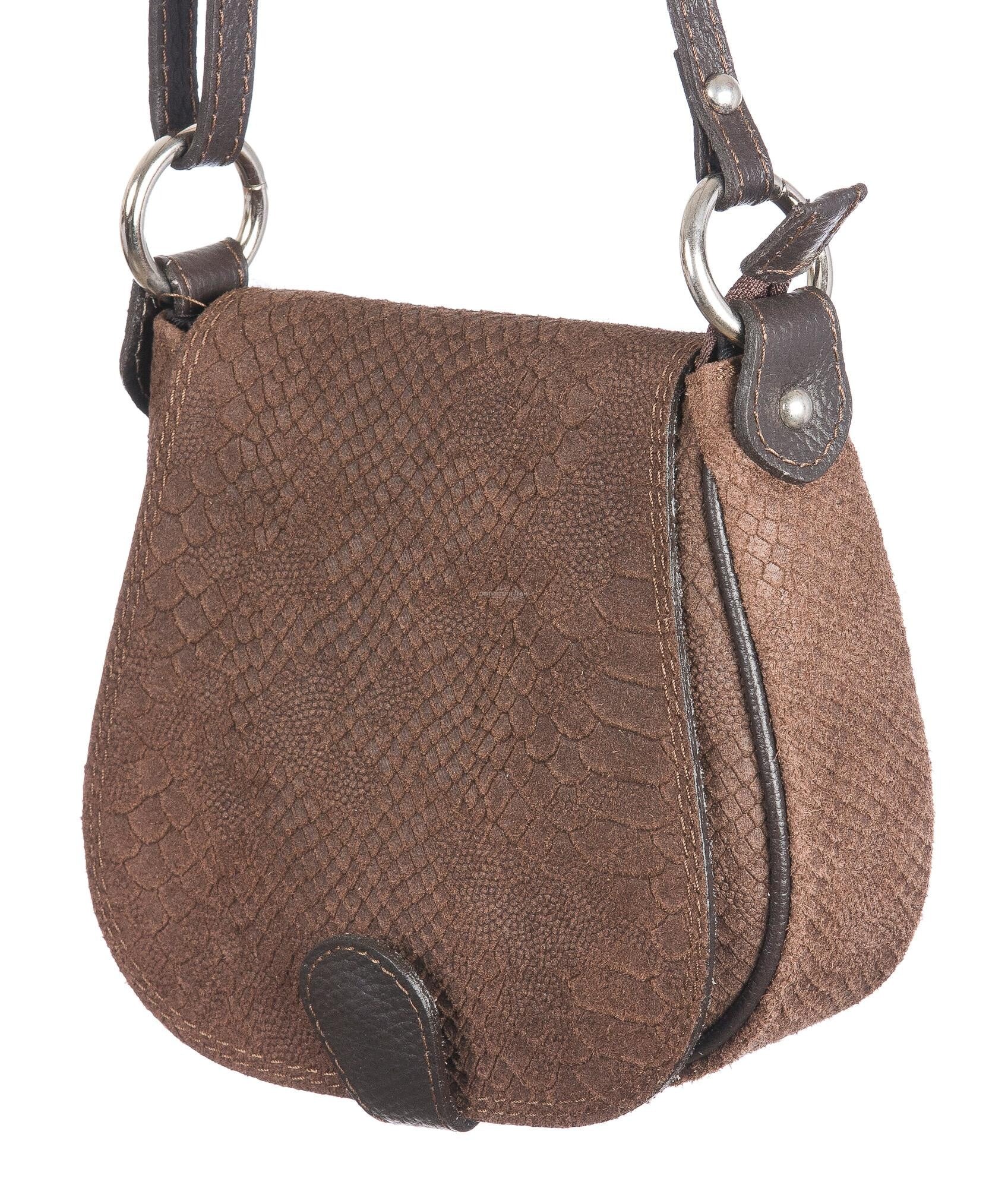 Borsa Borselli In Cuoio Borsa/Tracolla Uomo di Pelle Vintage Antique Brown