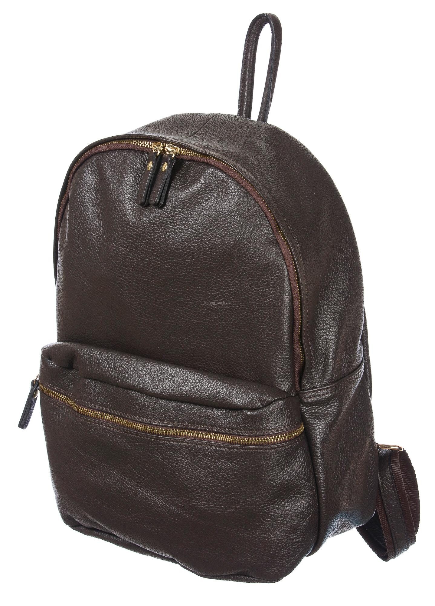 Borsa zaino in vera pelle CHIAROSCURO mod. BERNINA colore TESTA DI