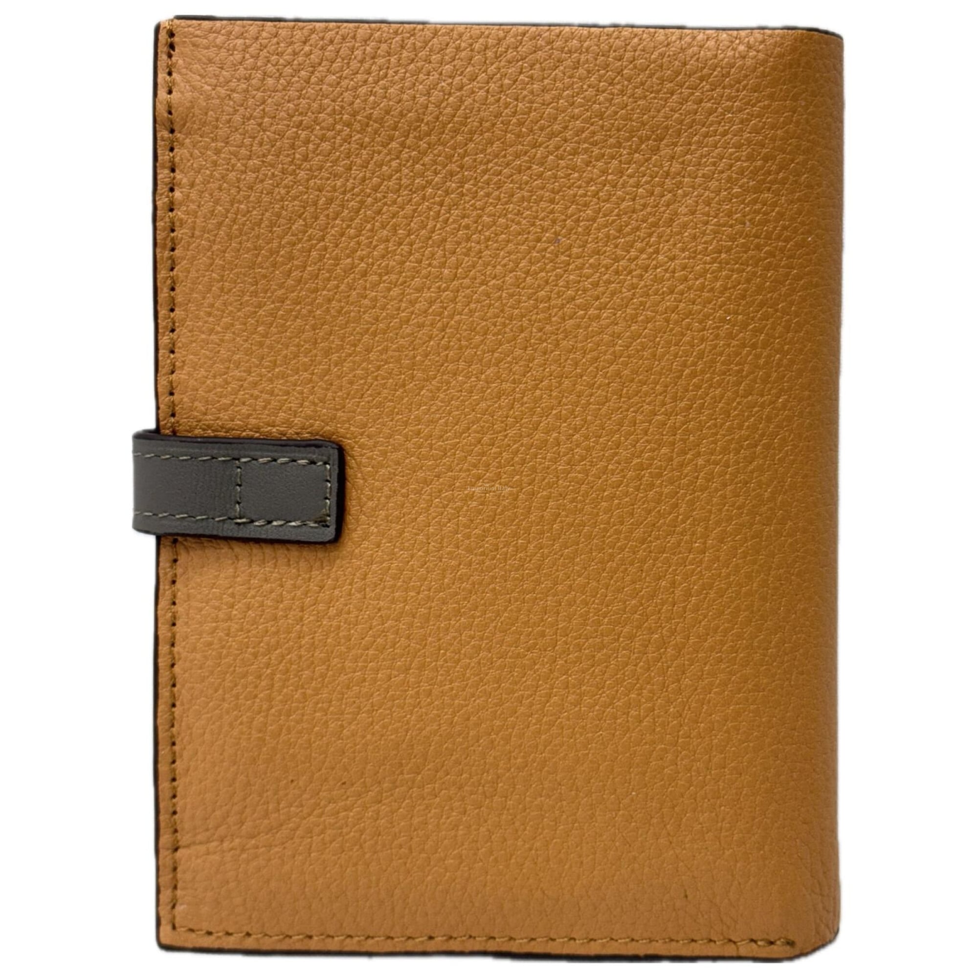 ABELIA MINI : portafoglio donna, pelle morbida, super sottile, colore : TAUPE / TESTA MORO, Made in Italy | PORTAFOGLI PELLE TRADIZIONALE | Emporium Italy