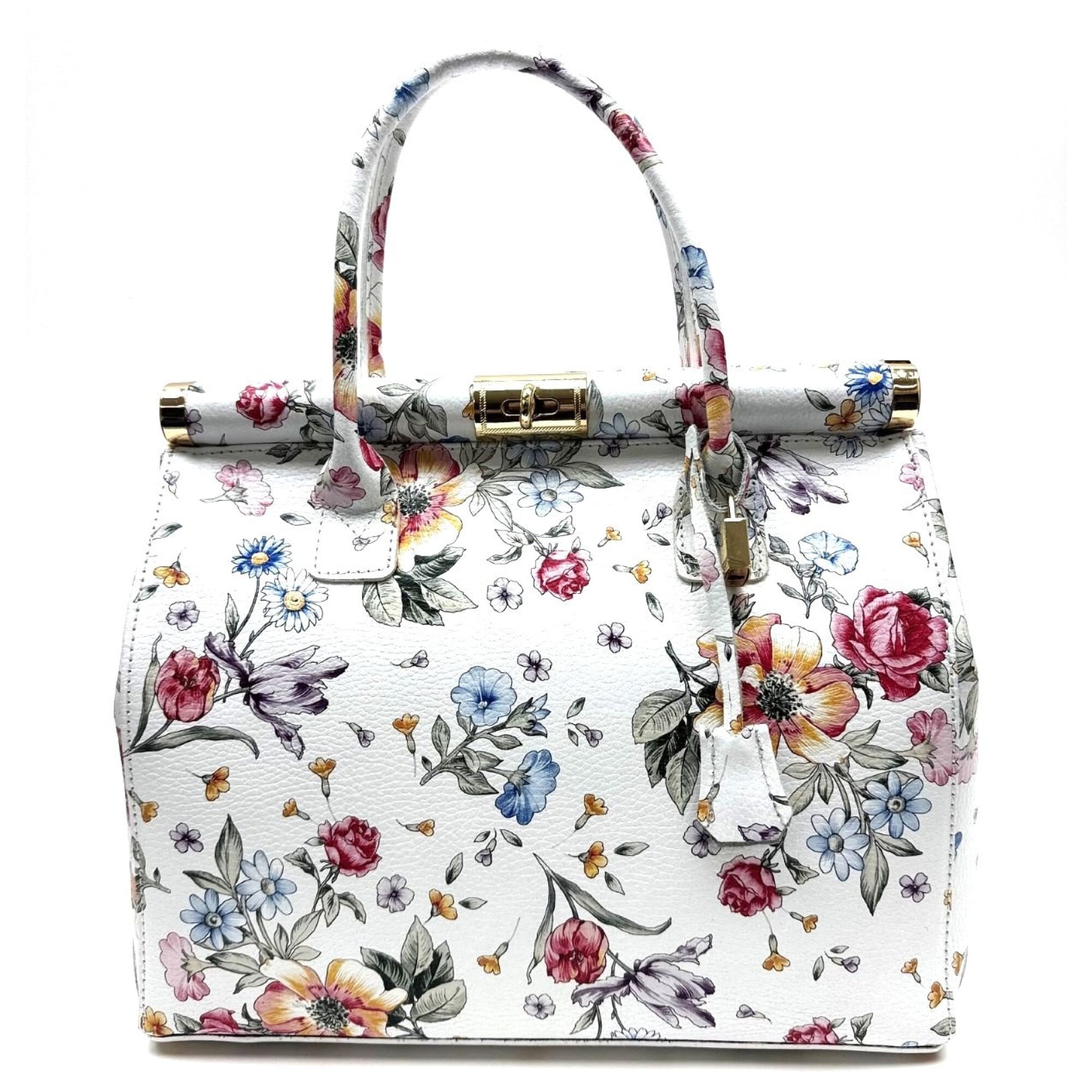 Ladies genuine leather bag CHIAROSCURO mod. LEONA, MULTICOLOR 