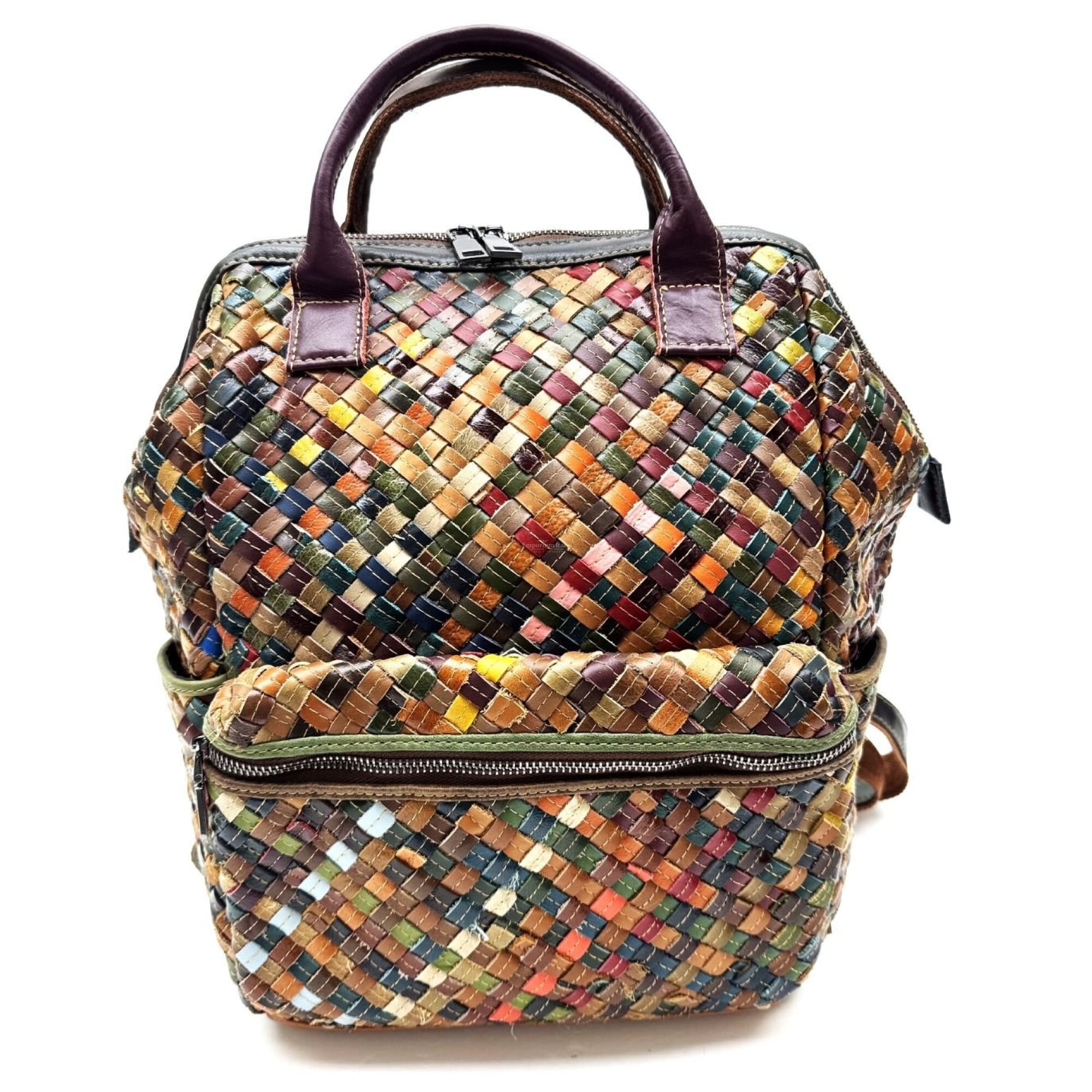 borse in pelle leather backpack Genuine leather backpack bag for woman MONTE COMERO, MULTICOLOUR, ARIANNA  DINI, MADE IN ITALY | BORSE MULTICOLOR ARIANNA DINI