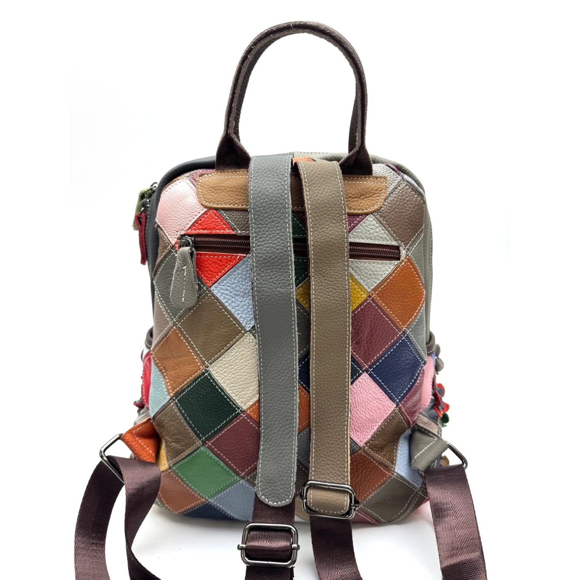 Soft buffered genuine leather backpack bag for woman MONTE