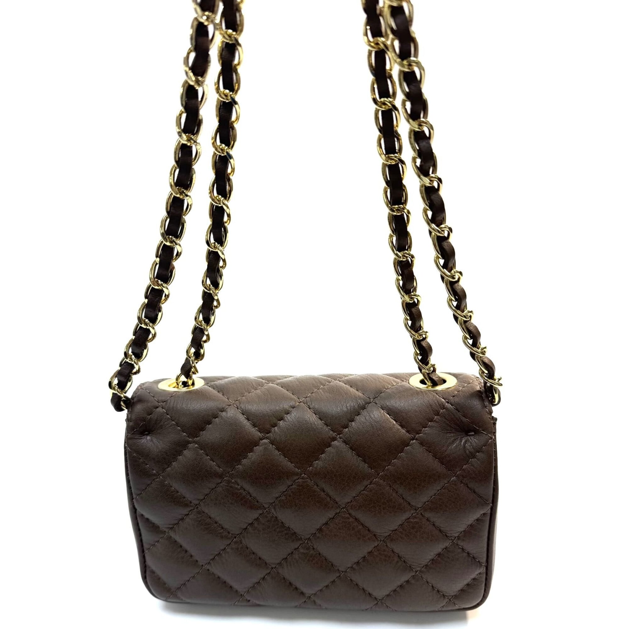Mini borsa trapuntata morbida da donna, borsa a bolle da