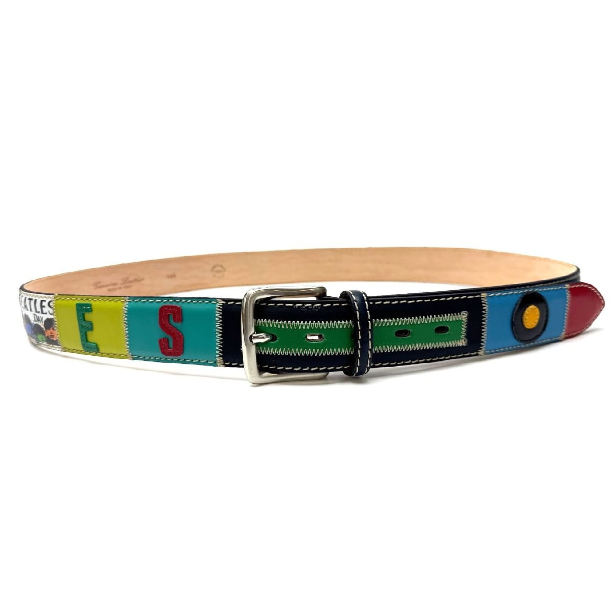 Genuine leather belt for man KINGSTON DISCO MUSIC, color  display picture 2