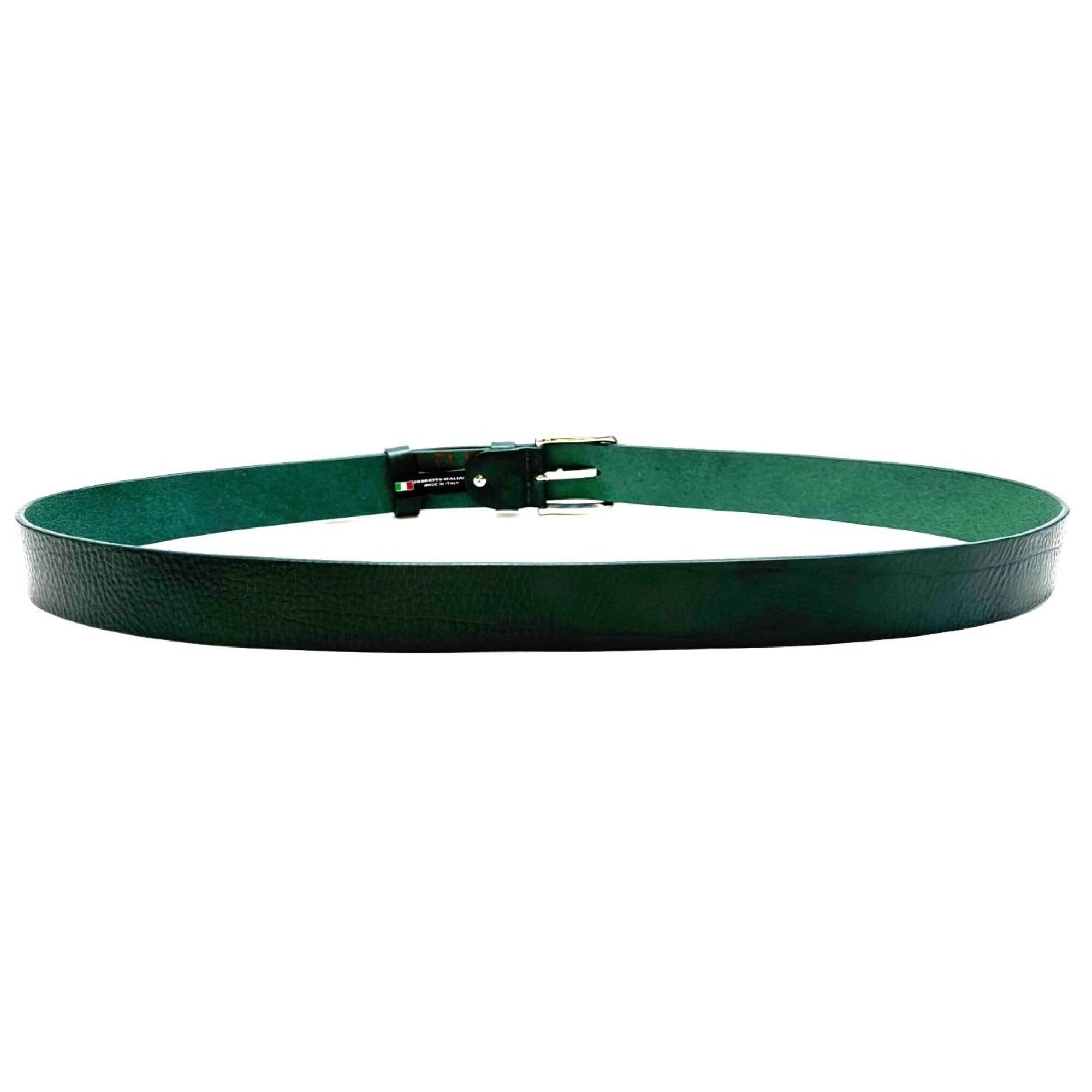 Vera Pelle Emerald Green Leather Waist Tie Belt Green Leather Belt Womens Medium Basic Minimalist Waist  main image 2