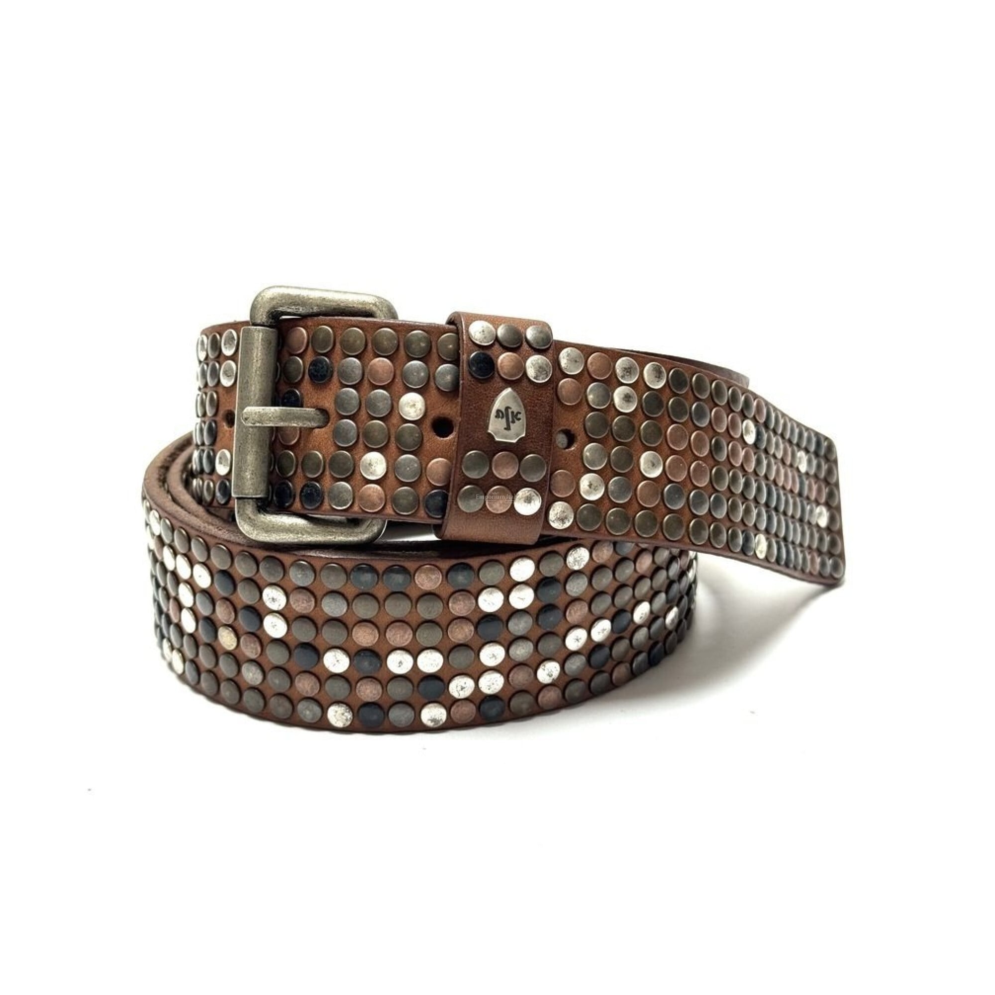Vintage leather belt size 95cm  Made in Italy  95 cm Genuine leather belt for man KINGSTON DISCO MUSIC, color  main image 3
