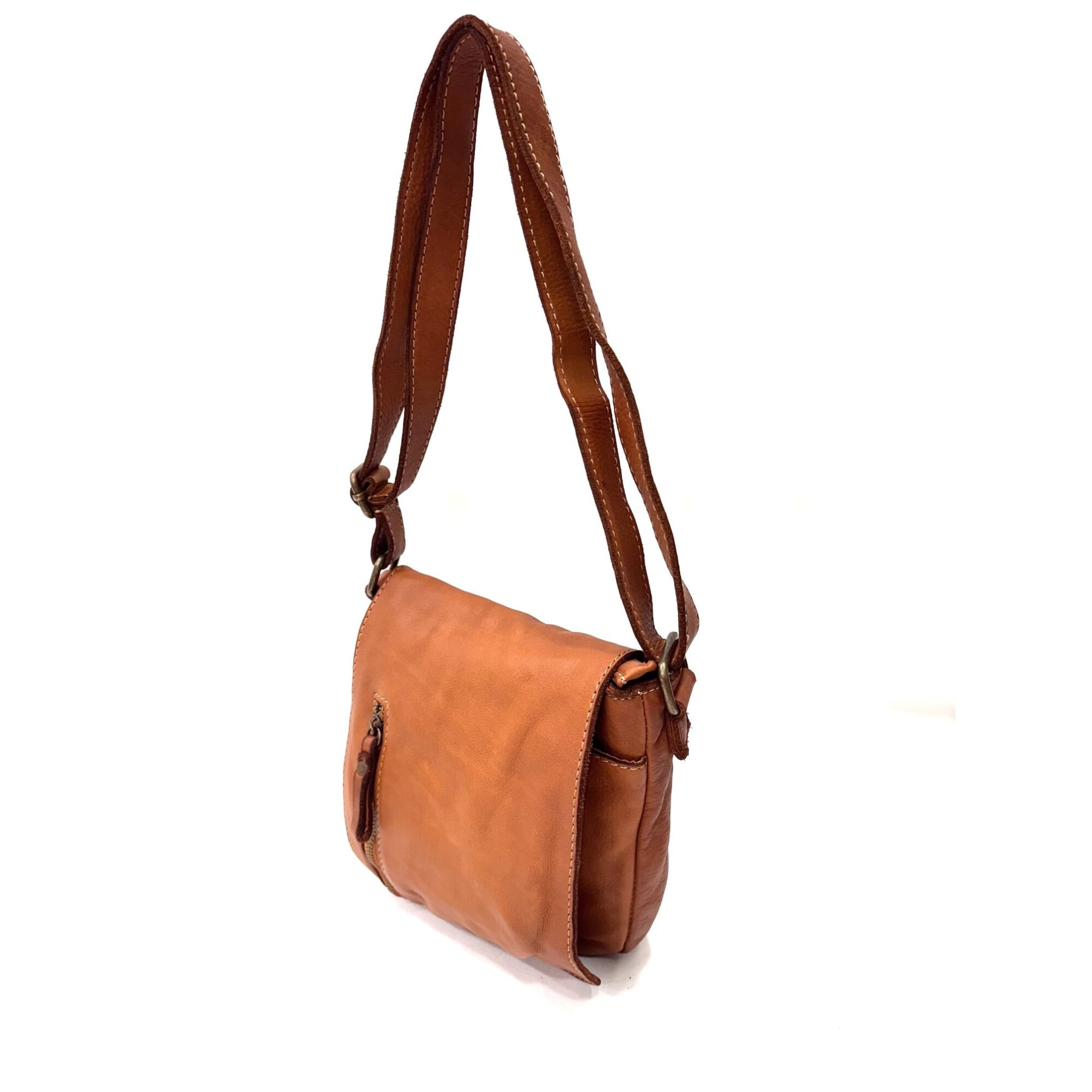 Lorenza® | Borsa a Tracolla in Vera Pelle - Maronelli