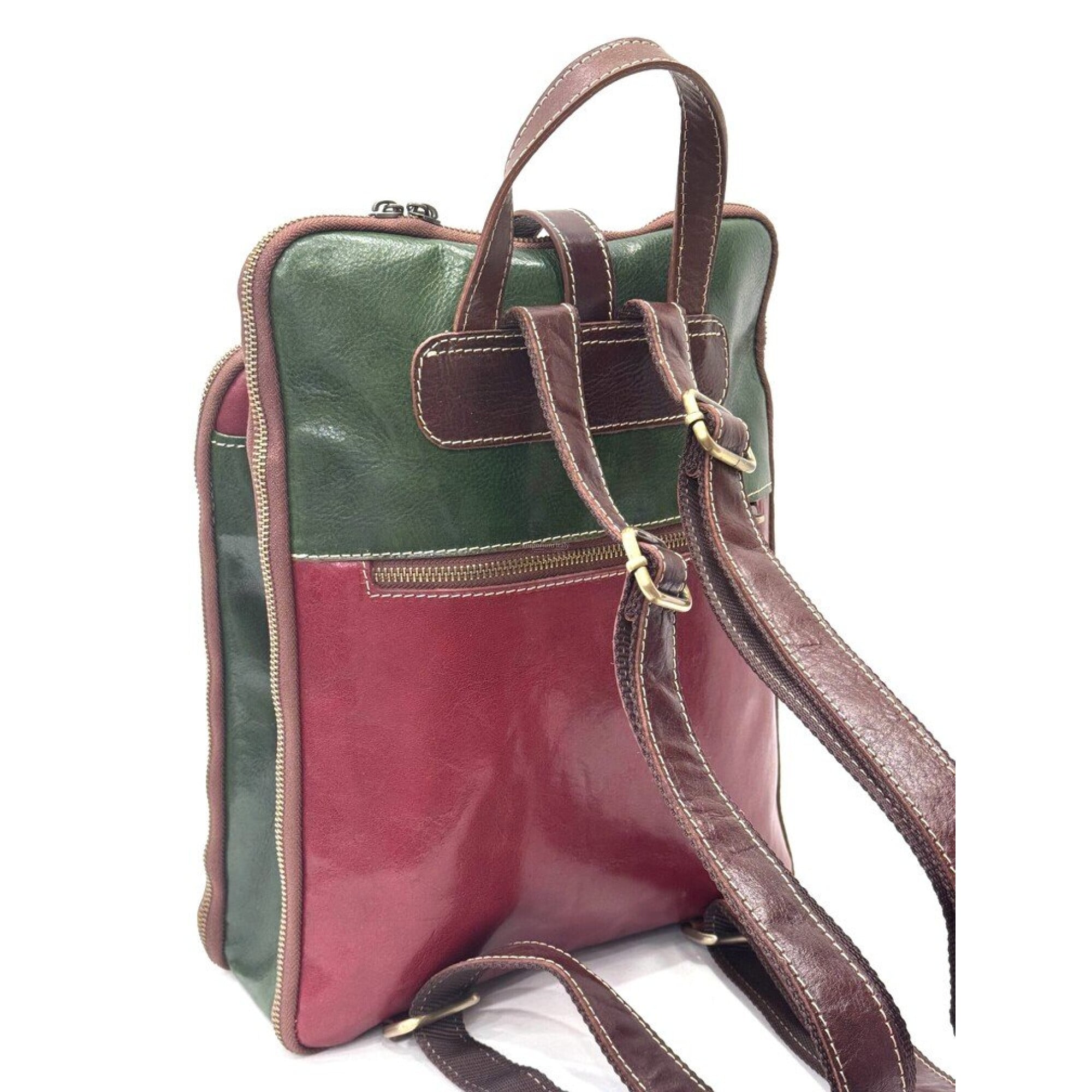 Ladies genuine leather backpack CHIAROSCURO mod. COLOMBINE