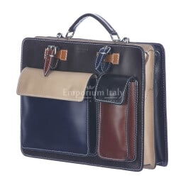 Mens / Ladies bag buffered real leather mod. ELVI maxi ...