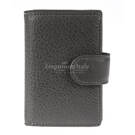 Ted Baker London Portafoglio Uomo In Pelle Grigio Grafite: Trifold Con Zip, Portamonete E Blocco RFID