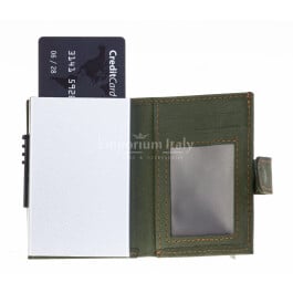 Porta Carte Rigido In Alluminio - Porta Bancomat E Documenti - Impermeabile - Colore Blu - 2