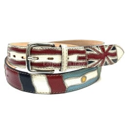 Ceinture Homme Paolo Vitale 6589S - Cuir Effet Camouflage - Style Casual