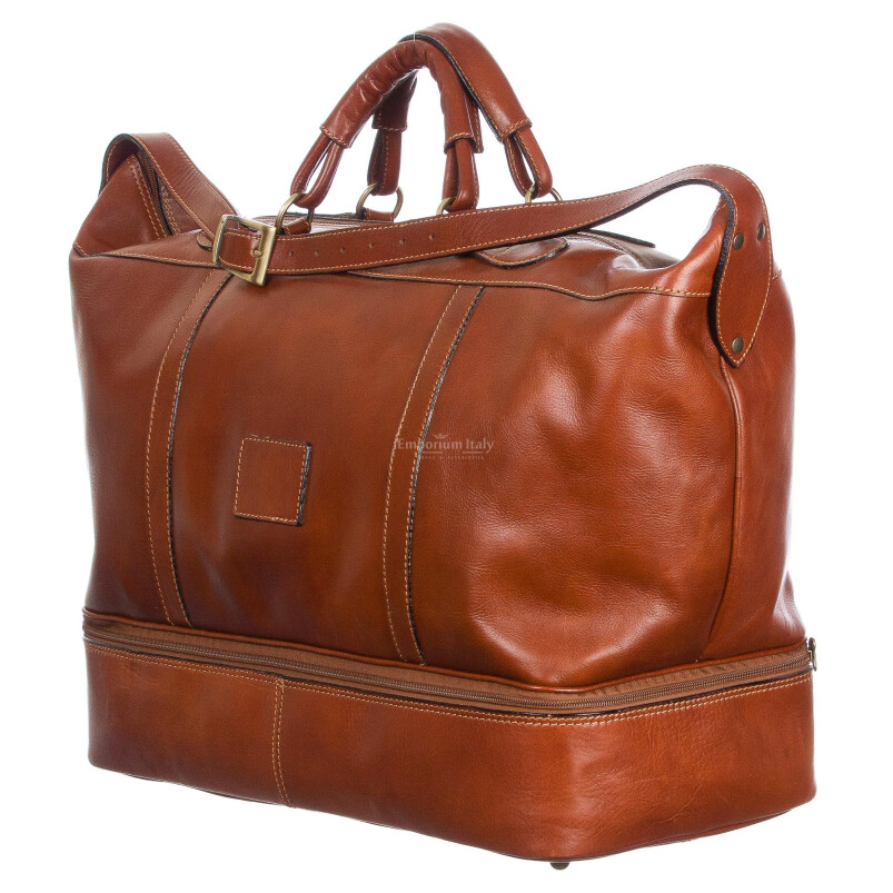 Travel bag buffered real leather mod. DANUBIO