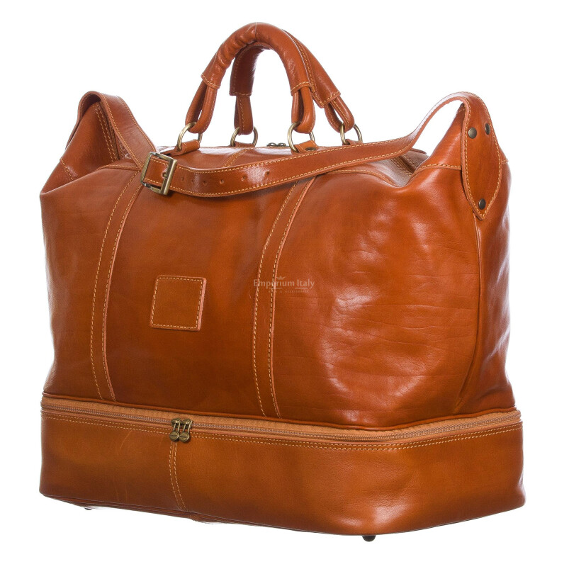Travel bag buffered real leather mod. DANUBIO