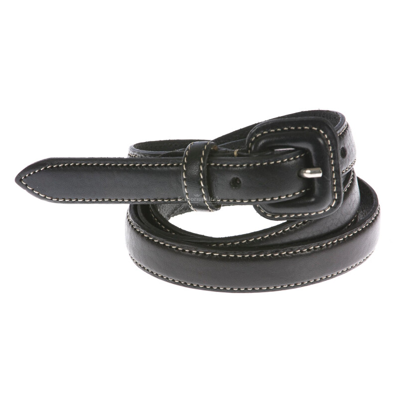 Cintura donna in vera pelle RENATO BALESTRA mod. UDINE colore NERO Made in Italy - P010719