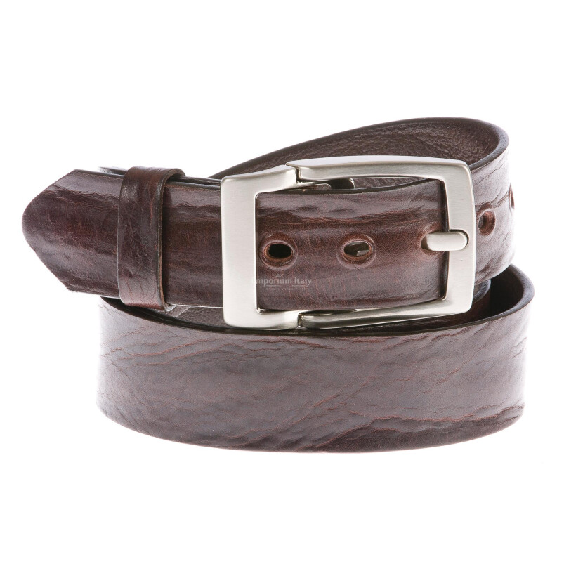 Mens buffered real leather belt mod. TERNI