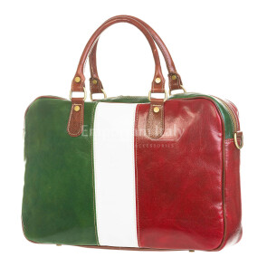 ERNESTO: cartella /borsa ufficio uomo, in cuoio, colore: TRICOLORE, Made in Italy