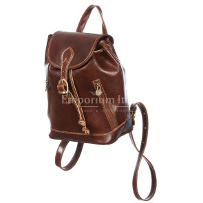 Backpack buffered real leather mod. MONTE LEONE mini 