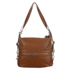 MONTE SIERRA : ladies backpack, soft leather, color : HONEY, Made in Italy