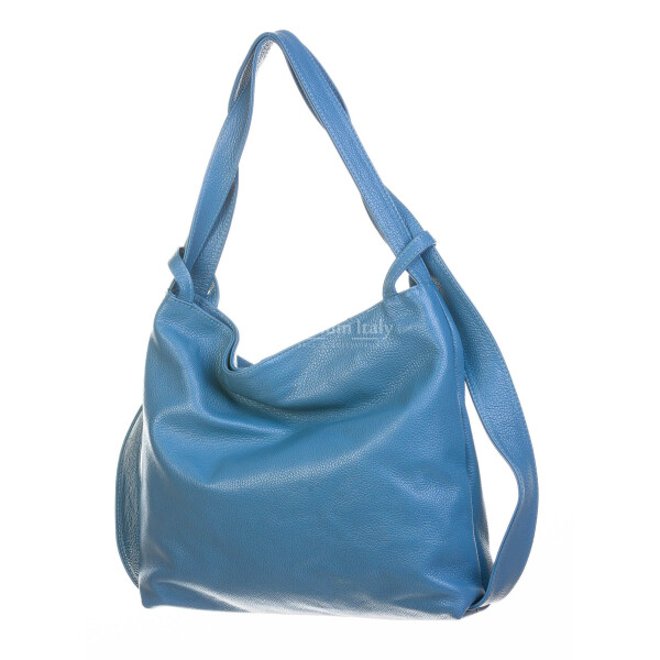 OLIVIA : borsa / zaino, pelle morbida, colore : CARTA DA ZUCCHERO, Made in Italy
