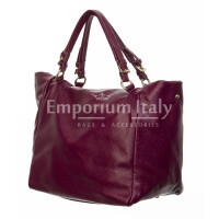 Женская сумка из натуральной кожи, CHIAROSCURO, мод ELODY бордового цвета, производство Италия.