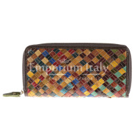  Genuine leather wallet for woman NARCISO, MULTICOLOUR, ARIANNA DINI, MADE IN ITALY