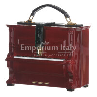 Yavanna Piano bag with shoulder strap, Cosplay Steampunk Style, red color, ARIANNA DINI DESIGN