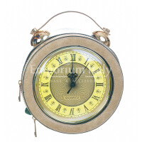 Mini Clock bag with clock, Cosplay Steampunk Style, color beige, ARIANNA DINI DESIGN