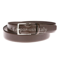 Cintura uomo in vera pelle GIULY mod. VANCOUVER colore MARRONE Made in Italy