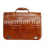 GIORGIO: cartella/borsa ufficio uomo, in cuoio, colore: MIELE, Made in Italy (Borsa)