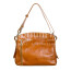 ORNELLA : borsa donna a spalla in cuoio, colore : MIELE, Made in Italy