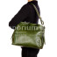 ORNELLA : borsa donna a spalla in cuoio, colore : VERDE, Made in Italy
