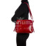 ORNELLA MINI: borsa donna a spalla in cuoio, colore : ROSSO, Made in Italy (Borsa)