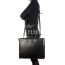 ERMETE : cartella ufficio / borsa lavoro, uomo - donna, in cuoio, colore : NERO, Made in Italy