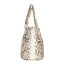 ALINESE : borsa donna in pelle di pitone, colore : ROCCIA, Made in Italy (Borsa)