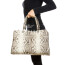 ALINESE : borsa donna in pelle di pitone, colore : ROCCIA, Made in Italy (Borsa)