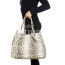 GIANNA : borsa donna in pelle di pitone, colore : ROCCIA, Made in Italy (Borsa)