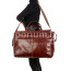 VERANO : borsa da viaggio in cuoio, colore : MARRONE, Made in Italy (Borsa)