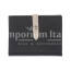 ABELIA MINI : portafoglio donna, pelle morbida, super sottile, colore : NERO / BEIGE, Made in Italy (Portafoglio