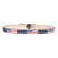 WASHINGTON: cintura uomo in cuoio, bandiere, colore: BLU / MULTICOLOR, Made in Italy (Cintura)