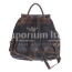 Borsa zaino uomo MONTE TITANO, in vera pelle rigida nabuk, colore MARRONE, CHIAROSCURO, Made in Italy