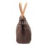 Borsa da donna in vera pelle / rafia SCARLETT colore MARRONE, CHIAROSCURO, Made in Italy