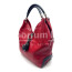 Borsa donna in vera pelle  CHIAROSCURO mod. BONELLA big, colore ROSSO, Made in Italy.
