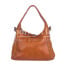Borsa donna MIRTA in vera pelle vintage, colore MIELE, CHIAROSCURO, Made in Italy