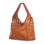 Borsa donna MIRTA in vera pelle vintage, colore MIELE, CHIAROSCURO, Made in Italy