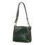ORNELLA SMALL: borsa donna a spalla in cuoio, colore : VERDE, Made in Italy