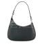 Borsa in vera pelle saffiano, modello ALISEA, colore NERO, CHIAROSCURO, Made in Italy
